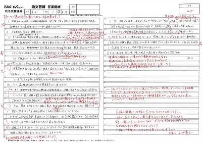 論文答練添削イメージ